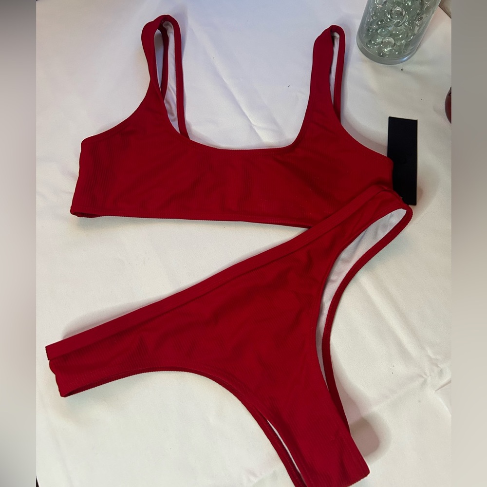 Brand New Red Bathing Suit NWT Sexy Bottom
